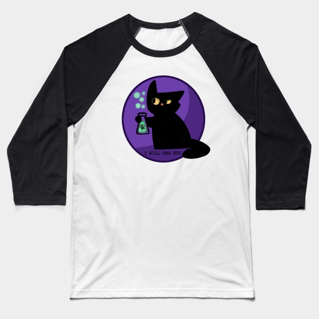 Murder Cat - Poison Version Baseball T-Shirt by KHallion